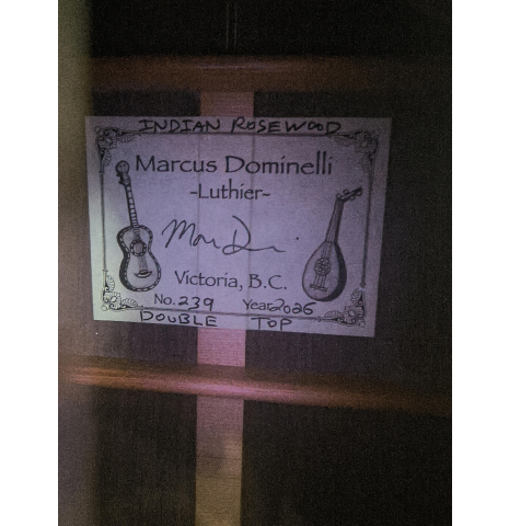 2026 Marcus Dominelli Double Top Sitka Spruce Indian Rosewood 2026 Marcus Dominelli Double Top Sitka Spruce Indian Rosewood