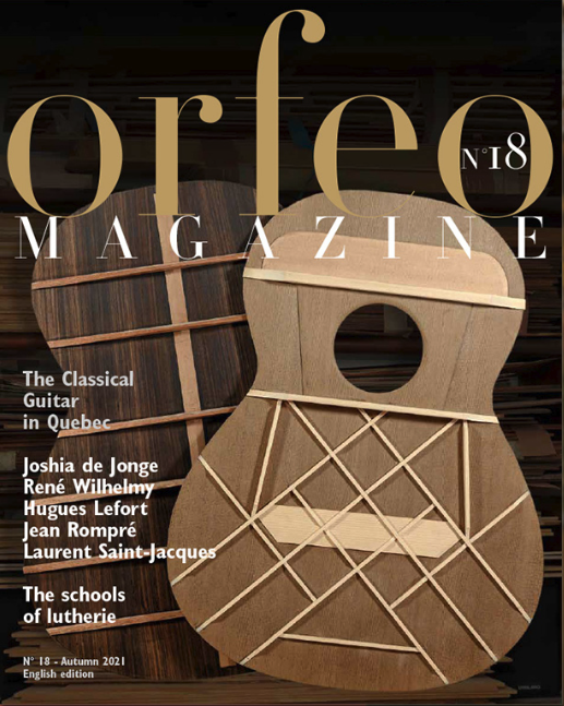 Portada de la revista Orfeo n.º 18, dedicada a la guitarra clásica en Quebec.