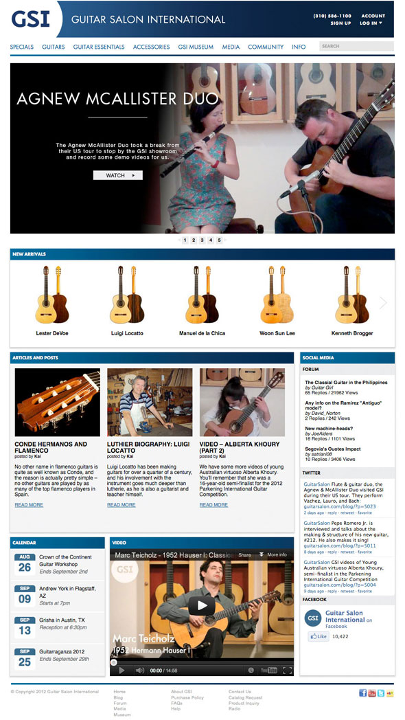 New Look for The GSI Website