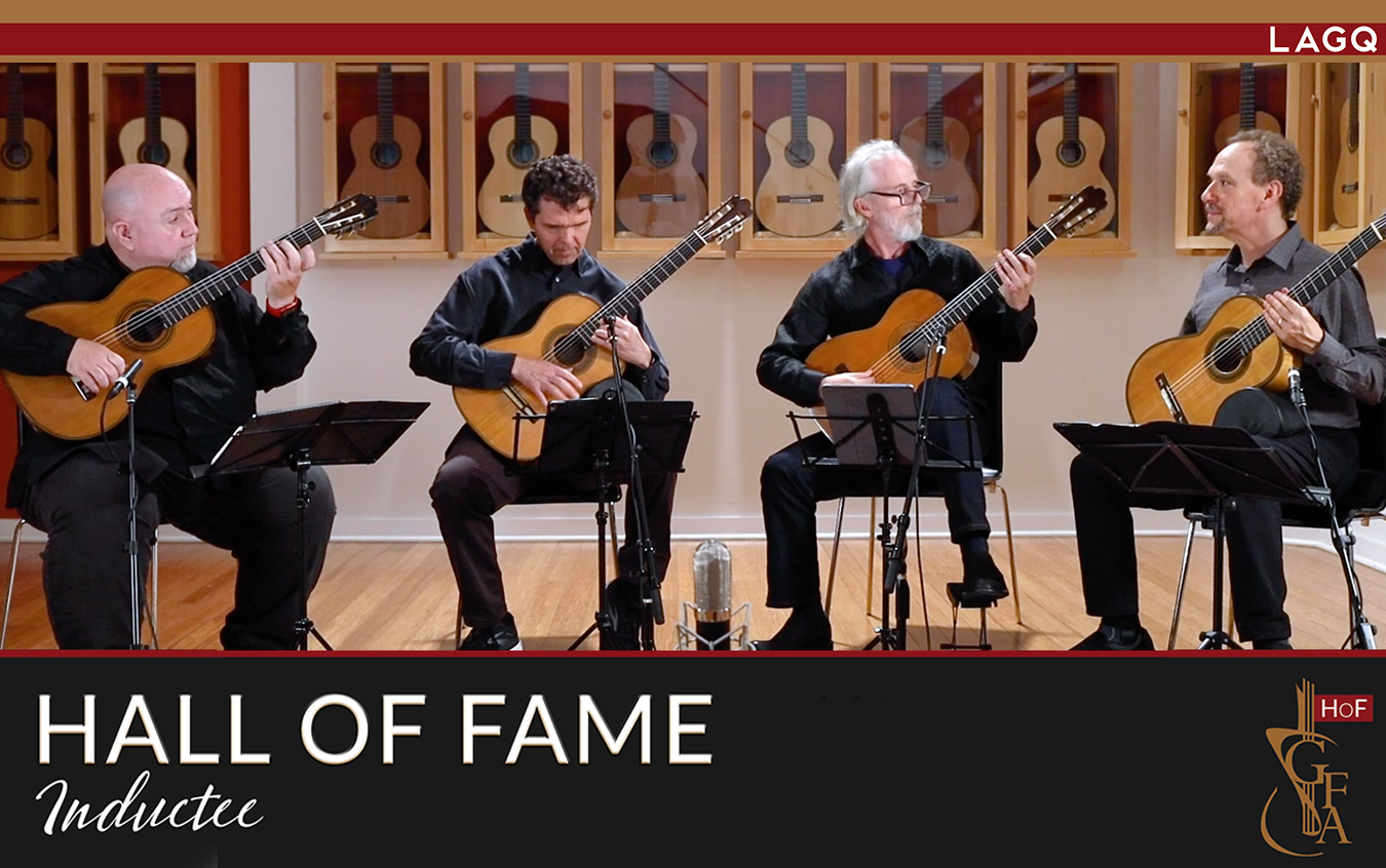 Los Angeles Guitar Quartet Enters the GFA Hall of Fame, and Records at