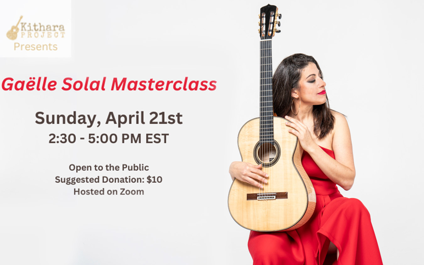 Kithara Project Presents A Masterclass with Gaelle Solal
