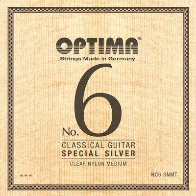 Optima No.6 Special Silver, Clear Nylon Medium Tension
