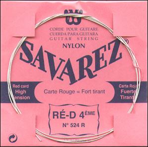 Savarez "Red" 4/D - Package of 10 (524R)