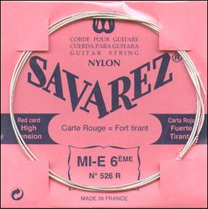 Savarez "Red" 6/E - Package of 10 (526R)