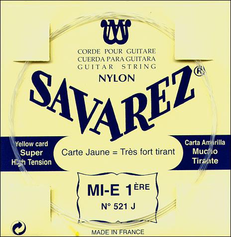 Savarez "Yellow" 1/E - Package of 10 (521J)