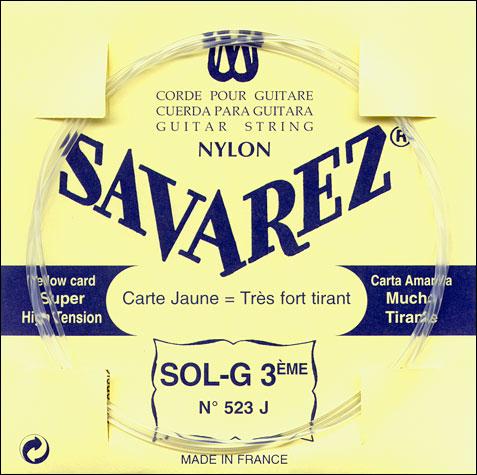 Savarez "Yellow" 3/G - Package of 10 (523J)
