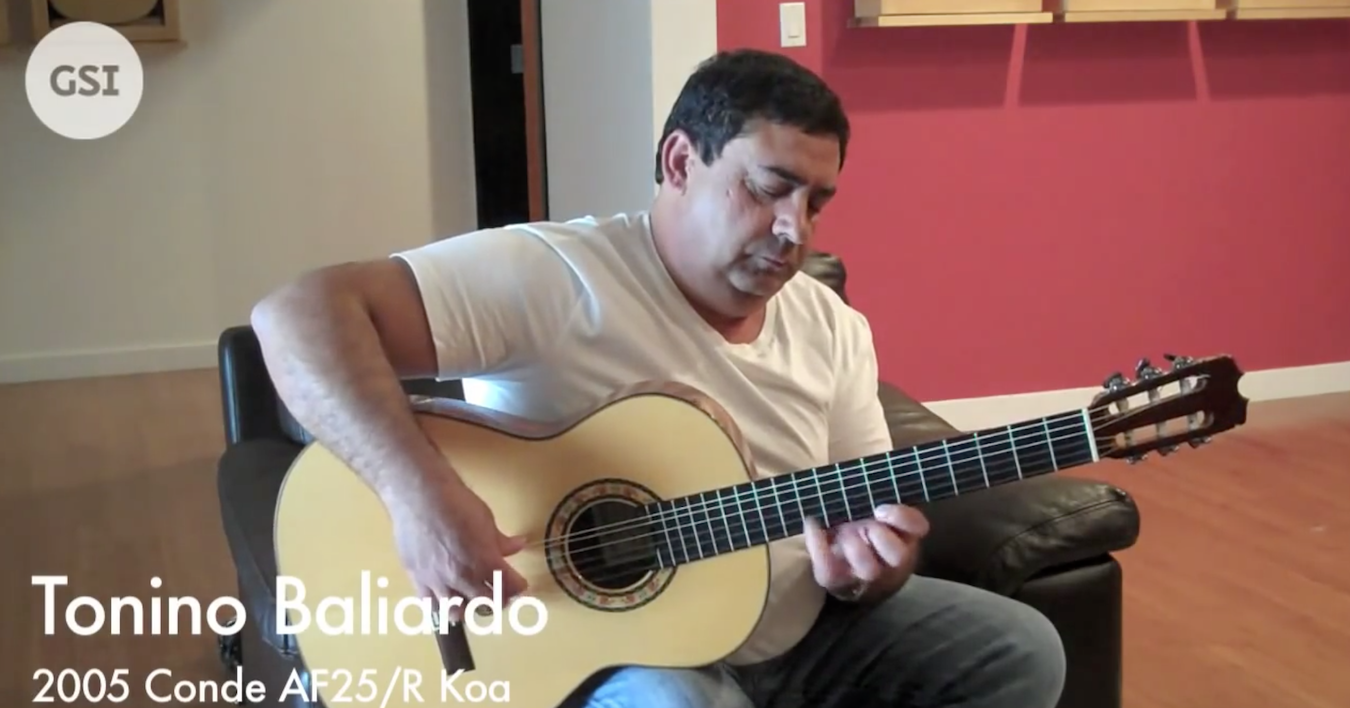 Tonino Baliardo at GSI Guitar Salon International